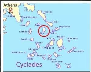 锡罗斯岛地图位置