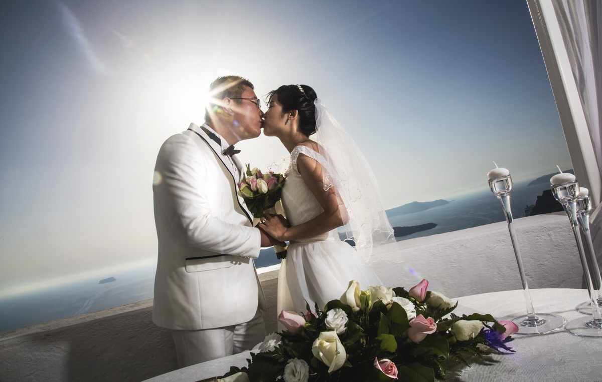 我的浪漫希腊婚礼