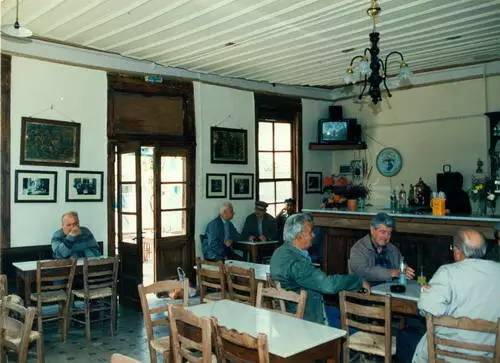 传统的希腊咖啡馆